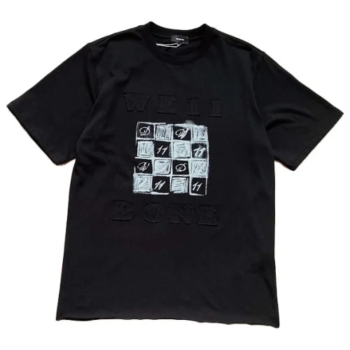 Футболка We11done Chess Board "Black"