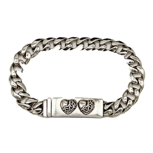 Браслет Chrome Hearts With Badge Heart "Silver"