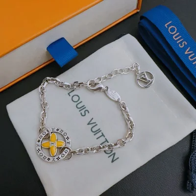 Браслет Louis Vuitton Logo Symbols Along "Silver" фото № 5