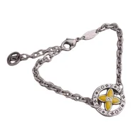 Браслет Louis Vuitton Logo Symbols Along "Silver"