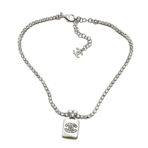 Подвеска Chanel Logo Symbol Inside Rectangle "White"