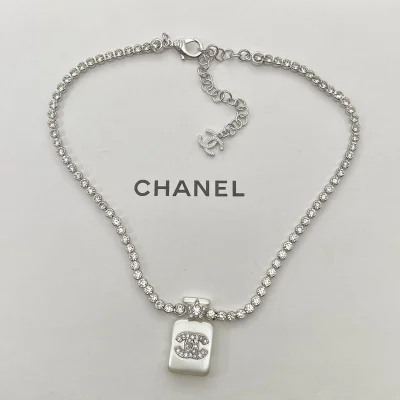 Подвеска Chanel Logo Symbol Inside Rectangle "White" фото № 2