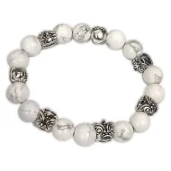 Браслет Chrome Hearts Decorated By Pearl And Symbols "White"