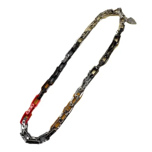 Цепочка Louis Vuitton Colorful Segments in Chain "Silver"