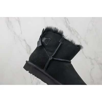 UGG Bailey Bow Mini "Black" фото № 3
