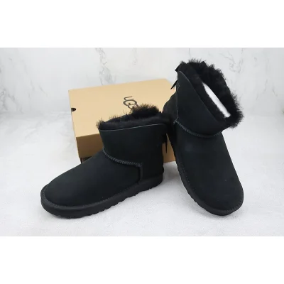 UGG Bailey Bow Mini "Black" фото № 7