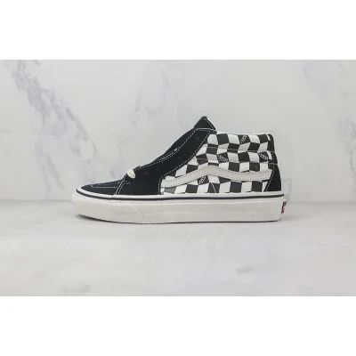Vans SK8-Mid "Black/Marshmallow/Checkboard" фото № 2