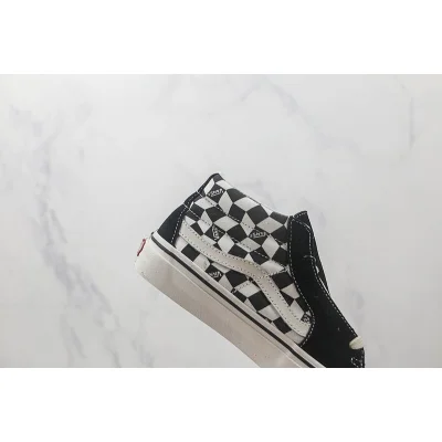 Vans SK8-Mid "Black/Marshmallow/Checkboard" фото № 3