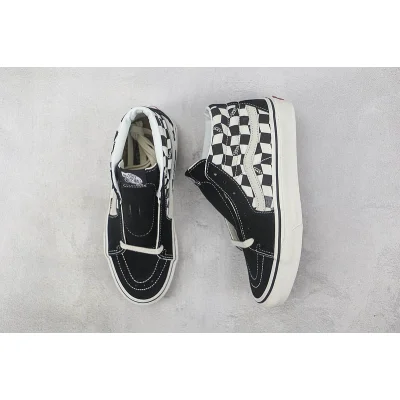 Vans SK8-Mid "Black/Marshmallow/Checkboard" фото № 7