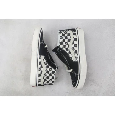 Vans SK8-Mid "Black/Marshmallow/Checkboard" фото № 6