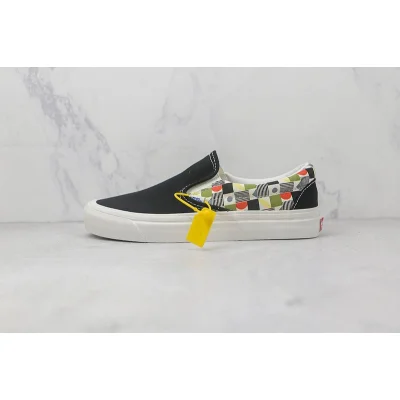 Vans Slip-On "Deckerboard Black/Vintage White" фото № 2