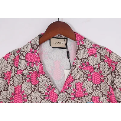 Рубашка Gucci With Pineapples "Pink" фото № 8 Рубашка Gucci With Pineapples "Pink" фото № 8