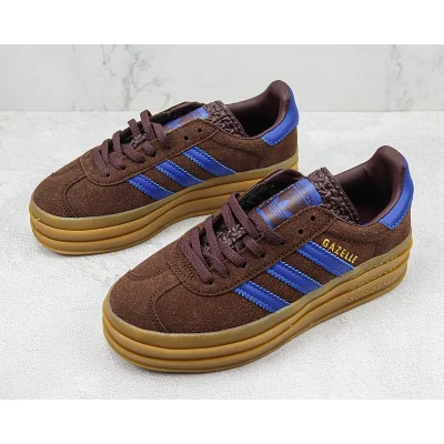Adidas Gazelle Bold "Dark Brown/Blue" фото № 5