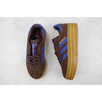 Adidas Gazelle Bold "Dark Brown/Blue" фото № 6