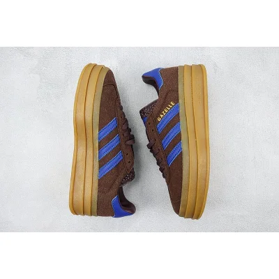 Adidas Gazelle Bold "Dark Brown/Blue" фото № 7