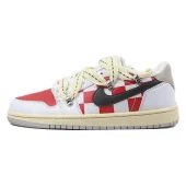Air Jordan 1 Low "White/Varsity Red/Black"