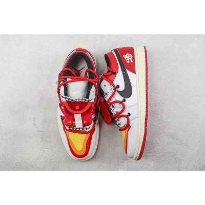 Air Jordan 1 Low CNY "White/Red/Black" фото № 6