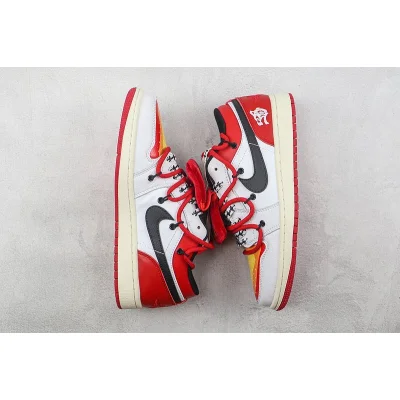 Air Jordan 1 Low CNY "White/Red/Black" фото № 7