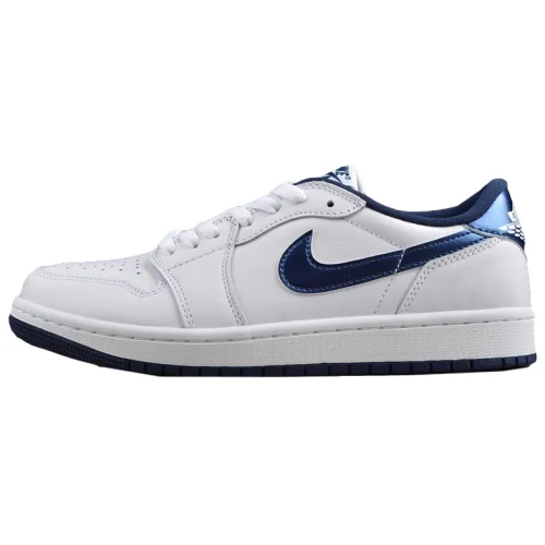 Air Jordan 1 Low Retro "85 Metallic Navy White"