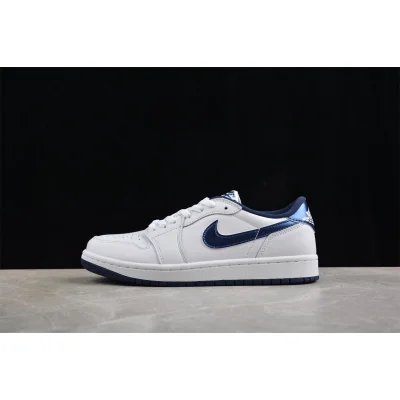 Air Jordan 1 Low Retro "85 Metallic Navy White" фото № 2