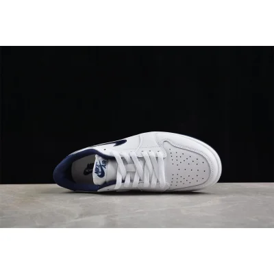 Air Jordan 1 Low Retro "85 Metallic Navy White" фото № 9