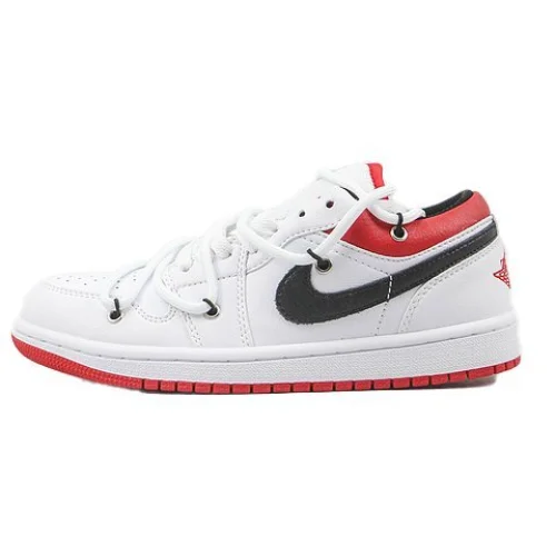 Air Jordan 1 Low "White/University Red"