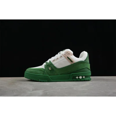 Louis Vuitton Trainer "White/Green" фото № 2