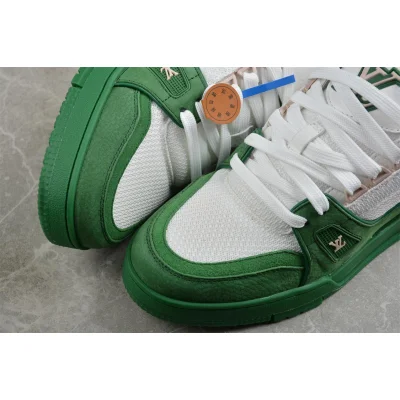 Louis Vuitton Trainer "White/Green" фото № 7