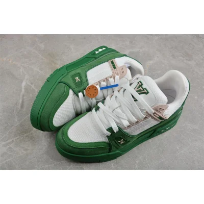 Louis Vuitton Trainer "White/Green" фото № 6