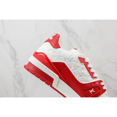 Louis Vuitton LV Trainer 2021 Low "White/Signature Red" фото № 4