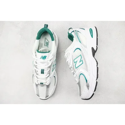 New Balance 530 "White/Silver/Green" фото № 7