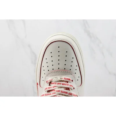 Off-White x Nike Air Force 1 Low "Cream White/Red" фото № 4