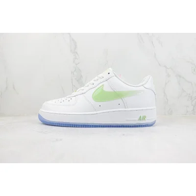 Nike Air Force 1 Low "White/Electric Green/Blue" фото № 2