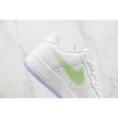 Nike Air Force 1 Low "White/Electric Green/Blue" фото № 3