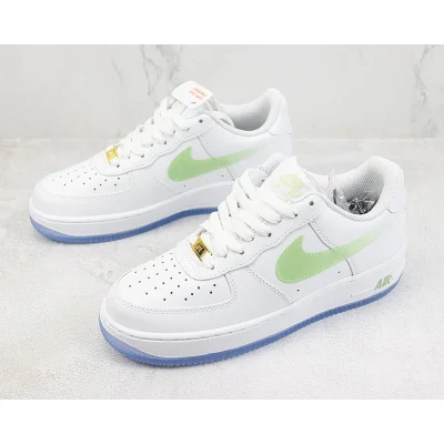 Nike Air Force 1 Low "White/Electric Green/Blue" фото № 5