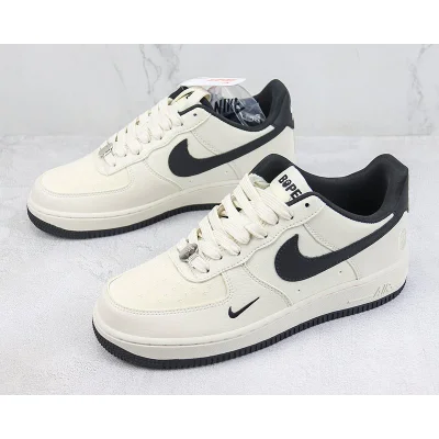 A Bathing Ape x Nike Air Force 1 Low "Cream White/Black/Silver Logo" фото № 5