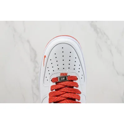 Nike Air Force 1 Low "White/Orange Red/Light Grey" фото № 4 Nike Air Force 1 Low "White/Orange Red/Light Grey" фото № 4