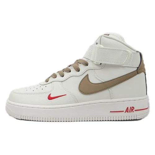 Nike Air Force 1 High "Off White/Brown/Red"