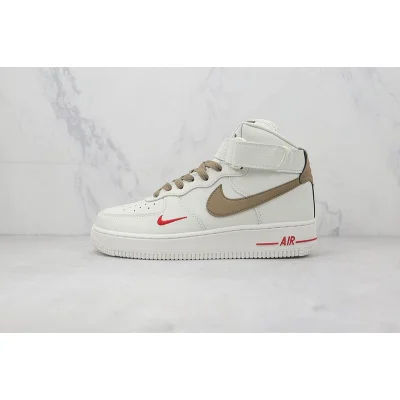 Nike Air Force 1 High "Off White/Brown/Red" фото № 2 Nike Air Force 1 High "Off White/Brown/Red" фото № 2