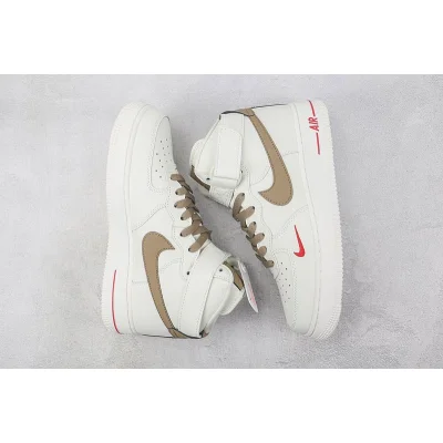 Nike Air Force 1 High "Off White/Brown/Red" фото № 7 Nike Air Force 1 High "Off White/Brown/Red" фото № 7