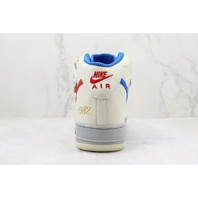 Nike Air Force 1 Mid "Wheat White/Grey/Blue" фото № 9