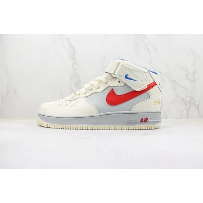 Nike Air Force 1 Mid "Wheat White/Grey/Blue" фото № 2