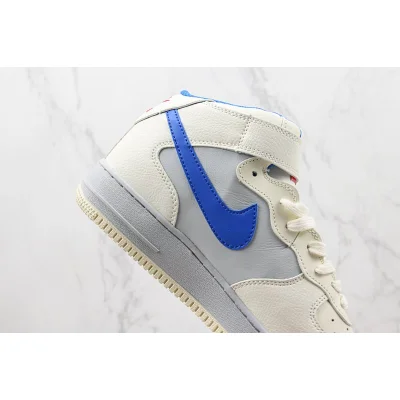 Nike Air Force 1 Mid "Wheat White/Grey/Blue" фото № 3
