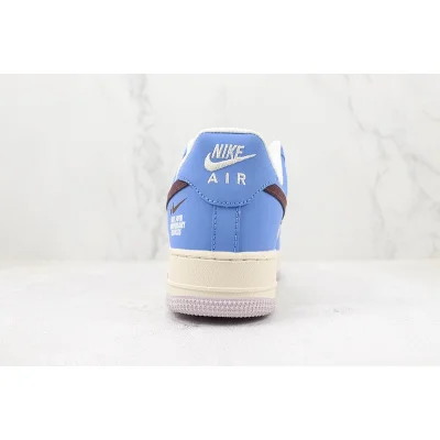 Louis Vuitton x Nike Air Force 1 Low "Blue/Beige/Dark Brown" фото № 9
