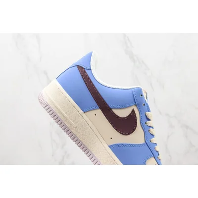 Louis Vuitton x Nike Air Force 1 Low "Blue/Beige/Dark Brown" фото № 3