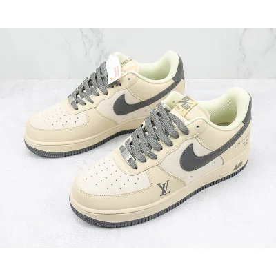 Louis Vuitton x Nike Air Force 1 Low "Leather Shami/Grey" фото № 5
