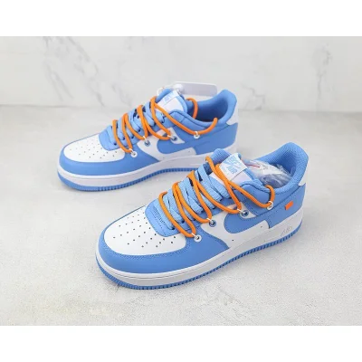 Off-White x Nike Air Force 1 Low "Blue/Orange" фото № 5