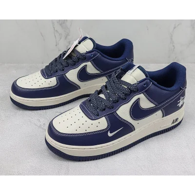 Stussy x Nike Air Force 1 "Midnight Blue/White" фото № 5