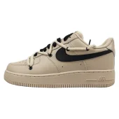Nike Air Force 1 Low "Black Double Lacing/Beige"
