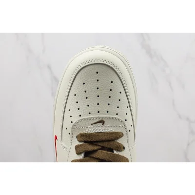 Nike Air Force 1 Low "Premium Beige/White/Brown" фото № 4